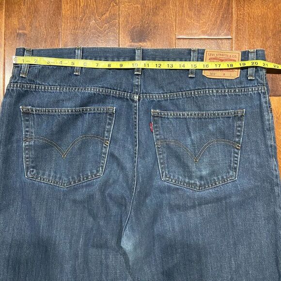 Levi's 559 Y2K Relaxed Straight Leg Denim Blue Jeans Y2K Men's Size 44 x 32 - Picture 8 of 11
